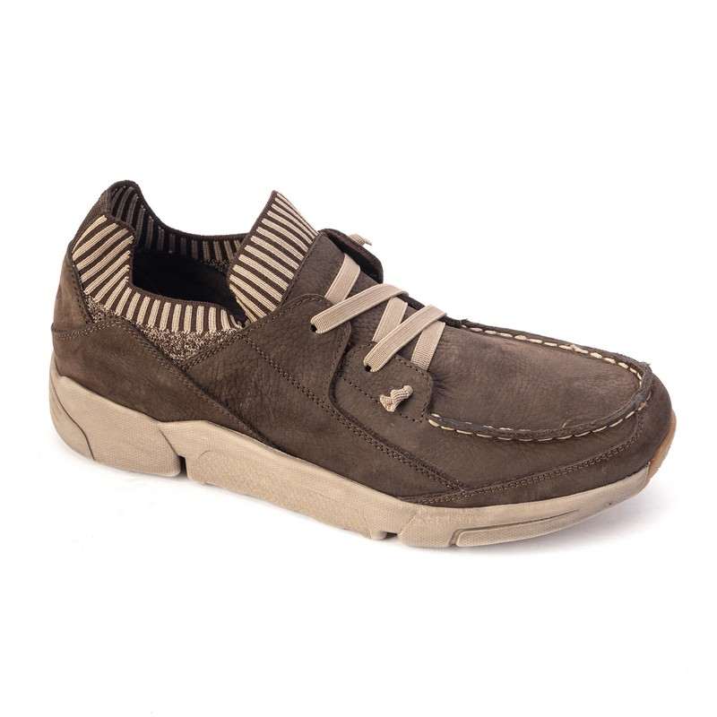 23410-brown Мокасины муж.нубук-кожа коричневый